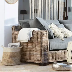 Sitzmöbel^LOBERON Sofa Rimini braun/grau