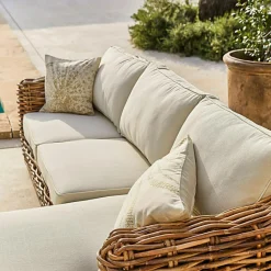 Sitzmöbel^LOBERON Sofa Villedieu creme/braun