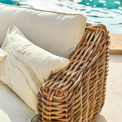 Sitzmöbel^LOBERON Sofa Villedieu creme/braun