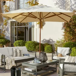 Sonnenschirme^LOBERON Sonnenschirm Barnet champagner