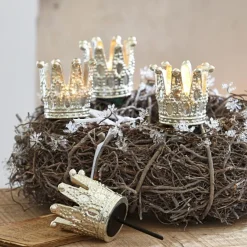 Adventskranz^LOBERON Steckwindlicht 4er Set Melina