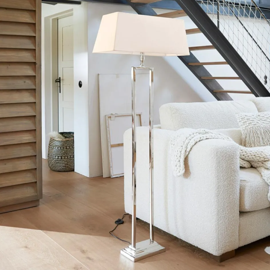 Stehlampen|Stehlampen^LOBERON Stehlampe Barki creme/silber