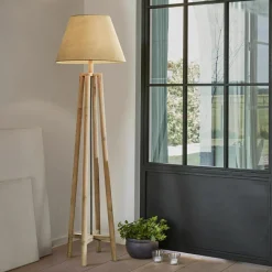 Stehlampen|Stehlampen^LOBERON Stehlampe Edgewood braun/leinen