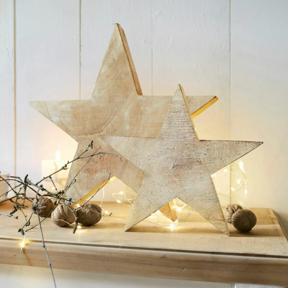 Weihnachtliche Deko-Objekte^LOBERON Stern 2er Set Dunino