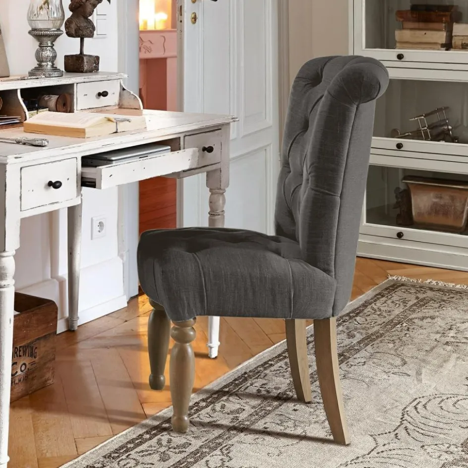 Stühle|Sitzmöbel^LOBERON Stuhl Claville anthrazit