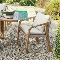 Sitzmöbel^LOBERON Stuhl 2er Set FSC®-100% Kennedy braun/creme