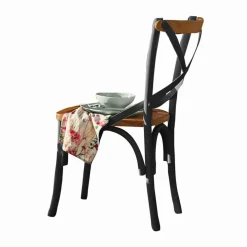 Sitzmöbel^LOBERON Stuhl Kirkdale schwarz/braun