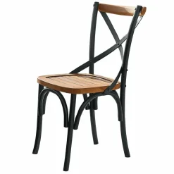 Sitzmöbel^LOBERON Stuhl Kirkdale schwarz/braun