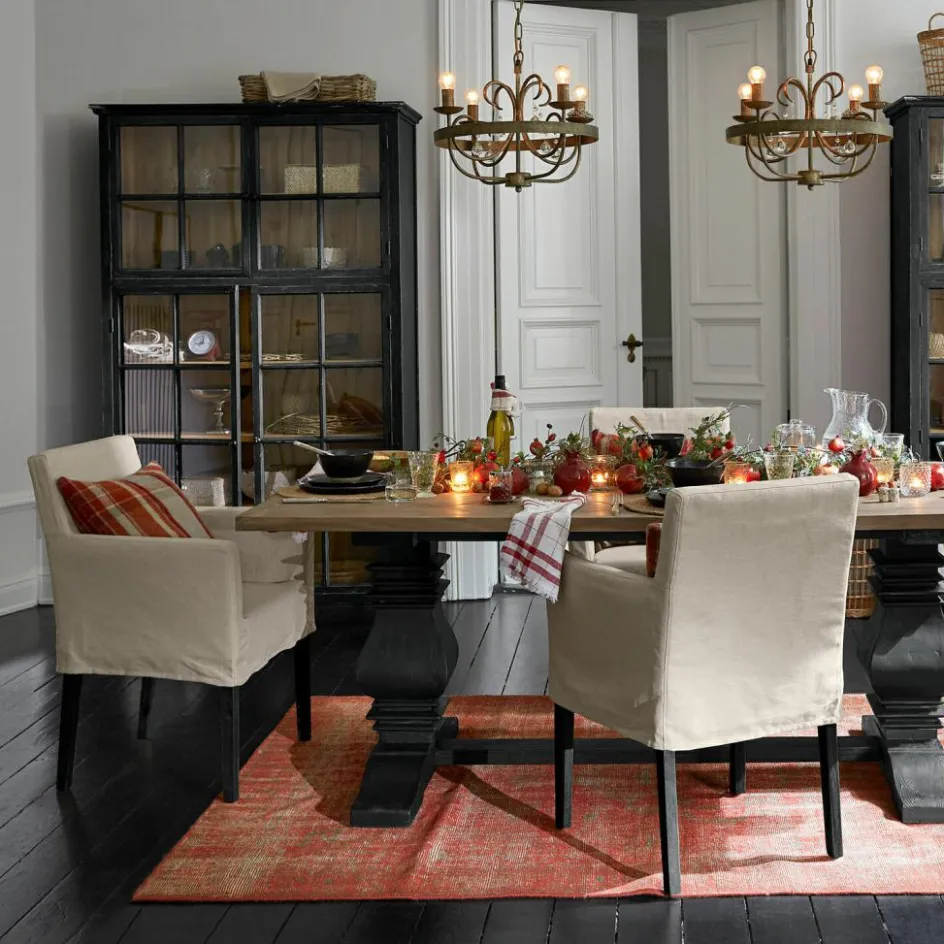 Stühle|Sitzmöbel^LOBERON Stuhl Longhill leinen/schwarz