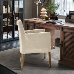 Stühle|Sitzmöbel^LOBERON Stuhl Longhill leinen/braun