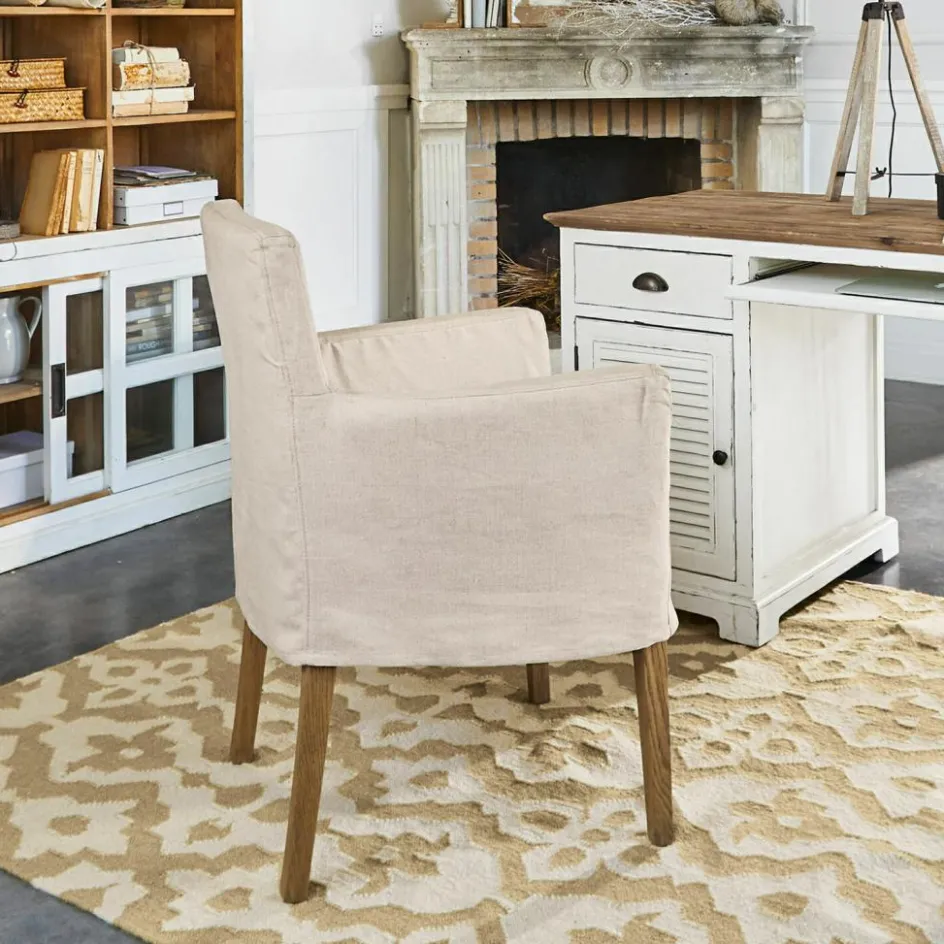 Stühle|Sitzmöbel^LOBERON Stuhl Longhill leinen/braun