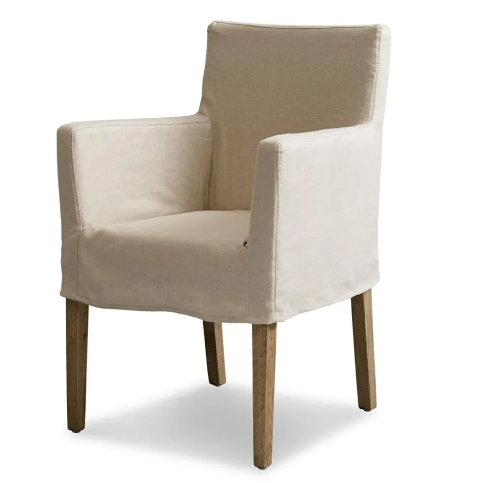 Stühle|Sitzmöbel^LOBERON Stuhl Longhill leinen/braun