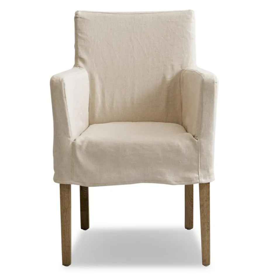 Stühle|Sitzmöbel^LOBERON Stuhl Longhill leinen/braun