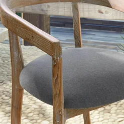 Sitzmöbel^LOBERON Stuhl Lunebois braun/grau