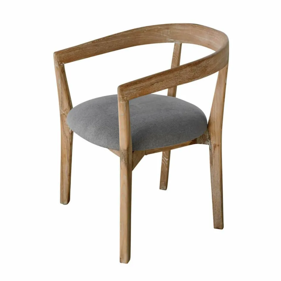 Sitzmöbel^LOBERON Stuhl Lunebois braun/grau