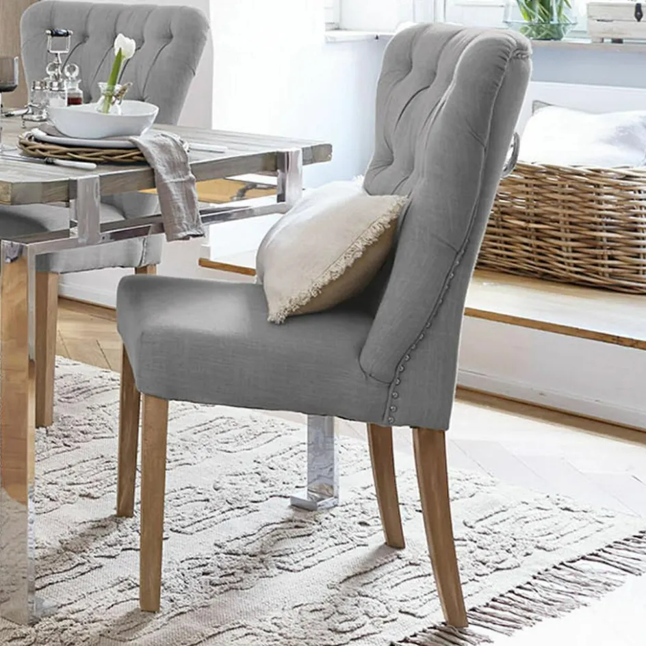 Stühle|Sitzmöbel^LOBERON Stuhl Saint-Laurent blaugrau