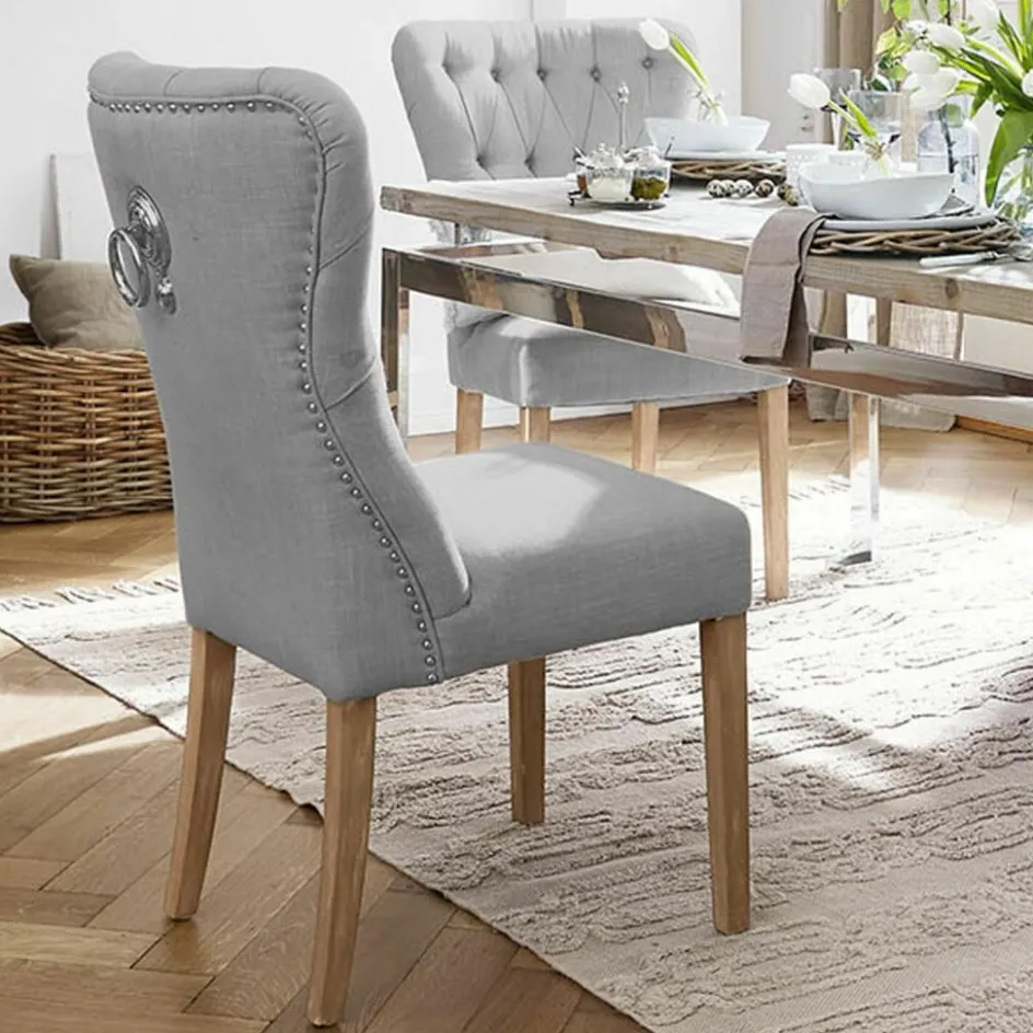 Stühle|Sitzmöbel^LOBERON Stuhl Saint-Laurent blaugrau