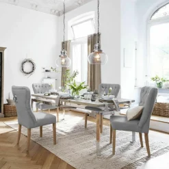 Stühle|Sitzmöbel^LOBERON Stuhl Saint-Laurent blaugrau