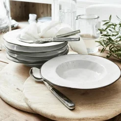 Geschirr|Geschirr^LOBERON Suppenteller 6er Set Biarré weiß