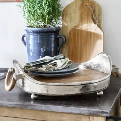 Tabletts|Tabletts^LOBERON Tablett Louvil silber