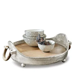 Tabletts|Tabletts^LOBERON Tablett Louvil silber