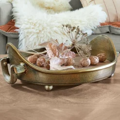 Tabletts|Tabletts^LOBERON Tablett Louvil antikmessing