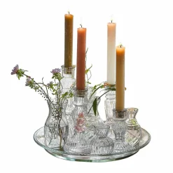 Vasen|Vasen & Übertöpfe^LOBERON Tablett mit Kerzenständer und Vase Hilevor