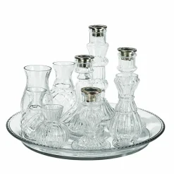 Vasen|Vasen & Übertöpfe^LOBERON Tablett mit Kerzenständer und Vase Hilevor