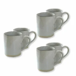 Geschirr|Geschirr^LOBERON Tasse 6er Set Biarré grau