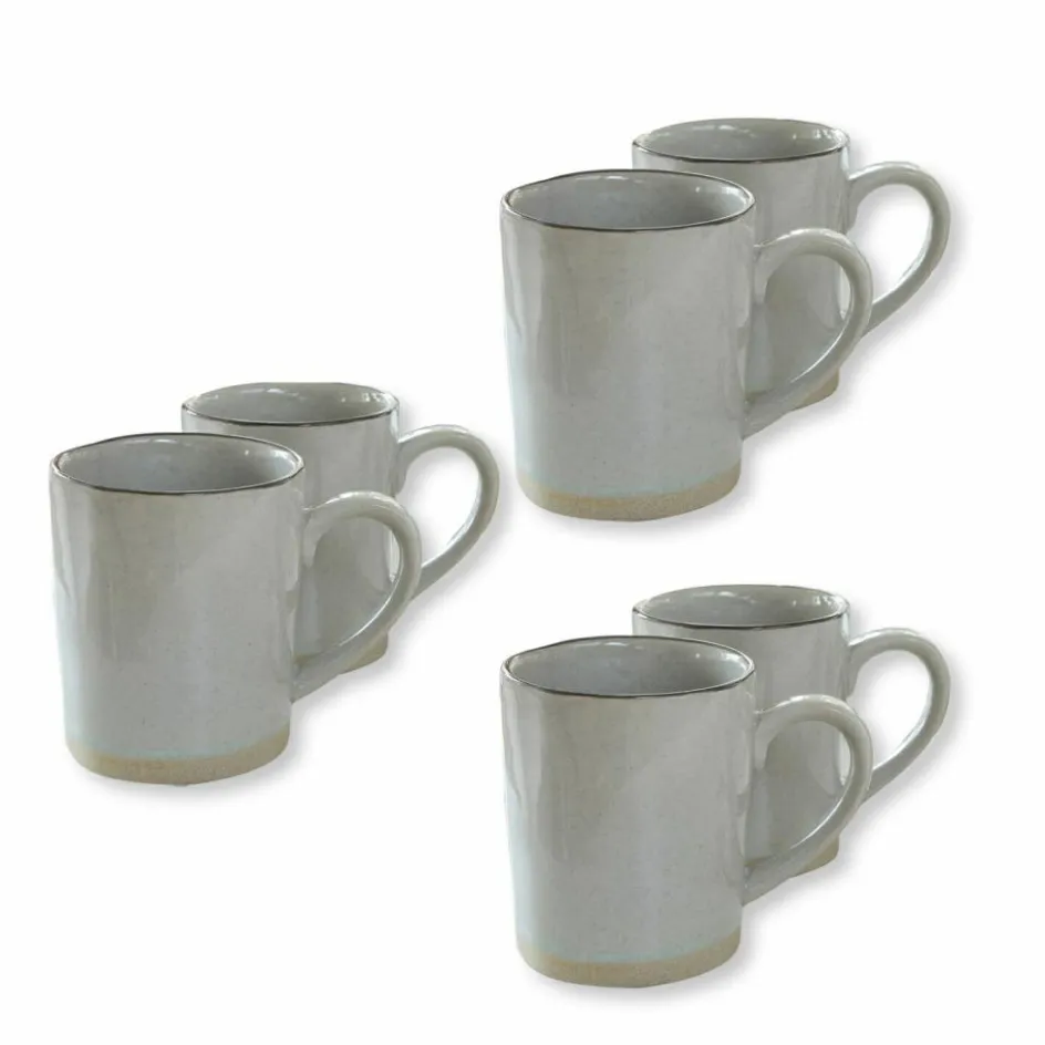 Geschirr|Geschirr^LOBERON Tasse 6er Set Biarré grau