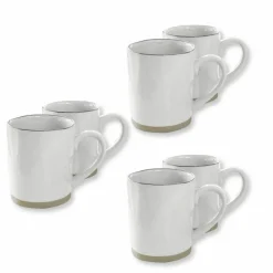 Geschirr|Geschirr^LOBERON Tasse 6er Set Biarré weiß
