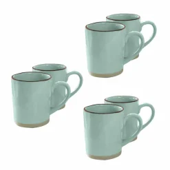 Geschirr|Geschirr^LOBERON Tasse 6er Set Biarré türkis