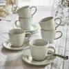 Geschirr|Geschirr^LOBERON Tasse mit Untertasse 6er Set Norrvik