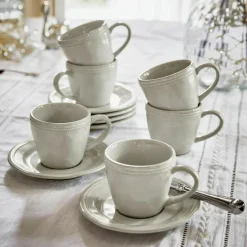 Geschirr|Geschirr^LOBERON Tasse mit Untertasse 6er Set Norrvik