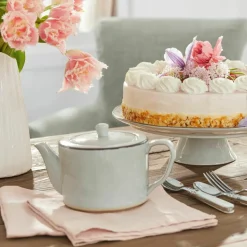 Geschirr|Geschirr^LOBERON Teekanne Biarré grau