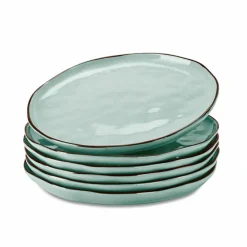 Geschirr|Geschirr^LOBERON Teller 6er Set Biarré türkis