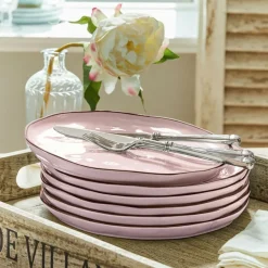 Geschirr|Geschirr^LOBERON Teller 6er Set Biarré rosa