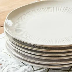 Geschirr|Geschirr^LOBERON Teller 6er Set Périers beige