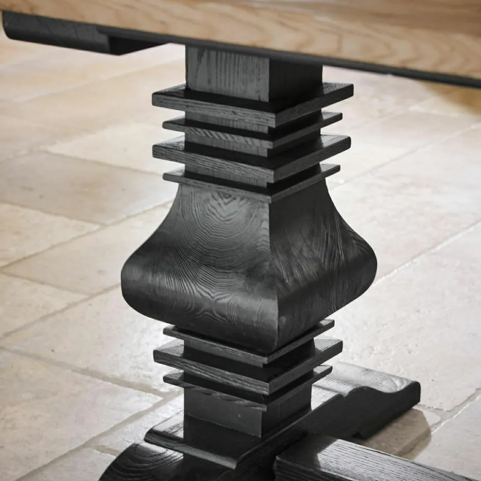 Esstische|Esstische^LOBERON Tisch Quillancourt braun/antikschwarz