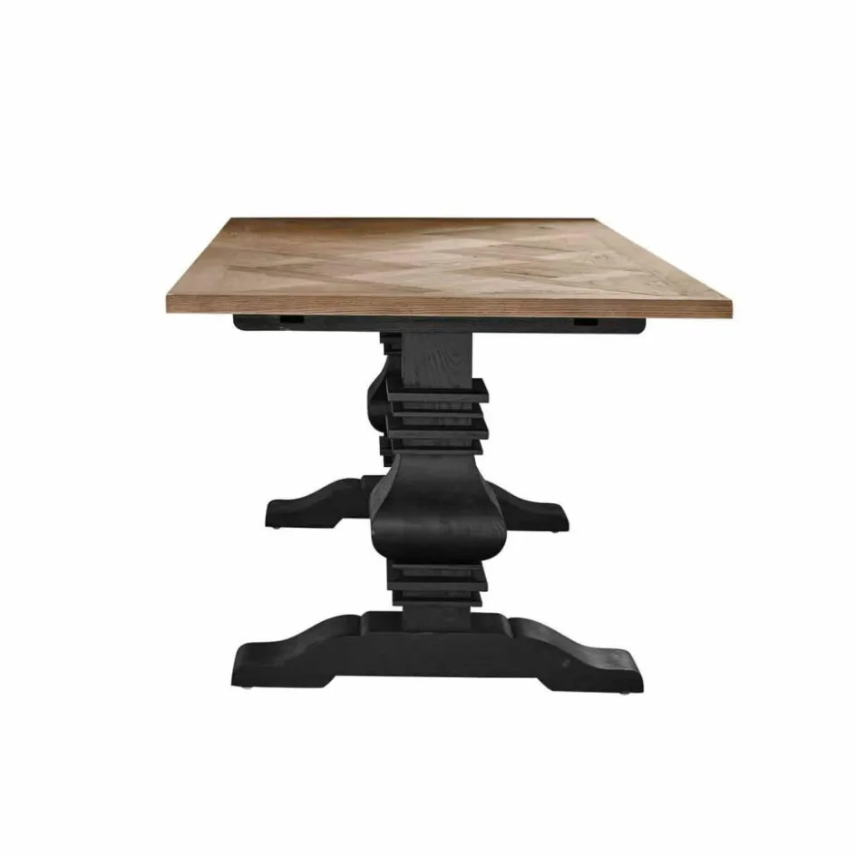 Esstische|Esstische^LOBERON Tisch Quillancourt braun/antikschwarz