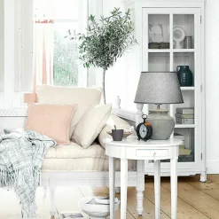 Tischlampen|Tischlampen^LOBERON Tischlampe Cleveland grau