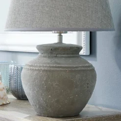 Tischlampen|Tischlampen^LOBERON Tischlampe Cleveland grau