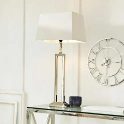 Tischlampen|Tischlampen^LOBERON Tischlampe Kinshaa creme/silber