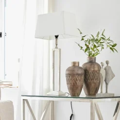 Tischlampen|Tischlampen^LOBERON Tischlampe Kinshaa creme/silber