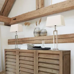 Tischlampen|Tischlampen^LOBERON Tischlampe Kinshaa creme/silber