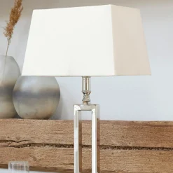 Tischlampen|Tischlampen^LOBERON Tischlampe Kinshaa creme/silber
