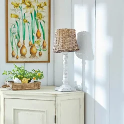 Tischlampen|Tischlampen^LOBERON Tischlampe Noelie braun/antikweiß