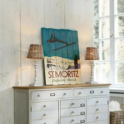 Tischlampen|Tischlampen^LOBERON Tischlampe Noelie braun/antikweiß