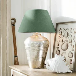 Tischlampen|Tischlampen^LOBERON Tischlampe Sybell petrol/antiksilber