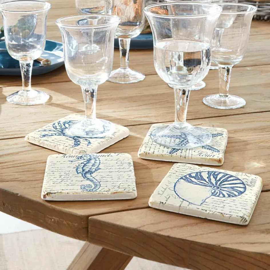 Küchenutensilien|Tischaccessoires^LOBERON Untersetzer 4er Set Faune Marine